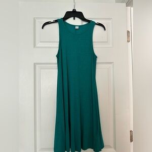 Old Navy A-line Green Knit Sleeveless dress